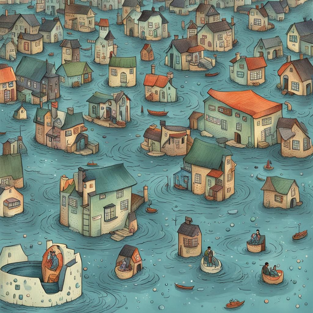 People Drowning in Tears: An Emotional Artwork