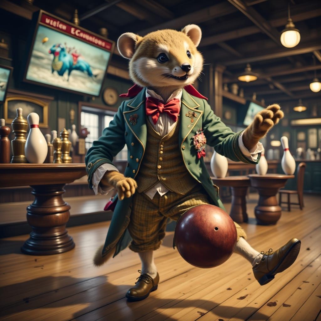 Crazy Fungi Pins Down a Split at the Bowling Alley