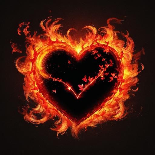 Hearts Ablaze: Passionate Fire