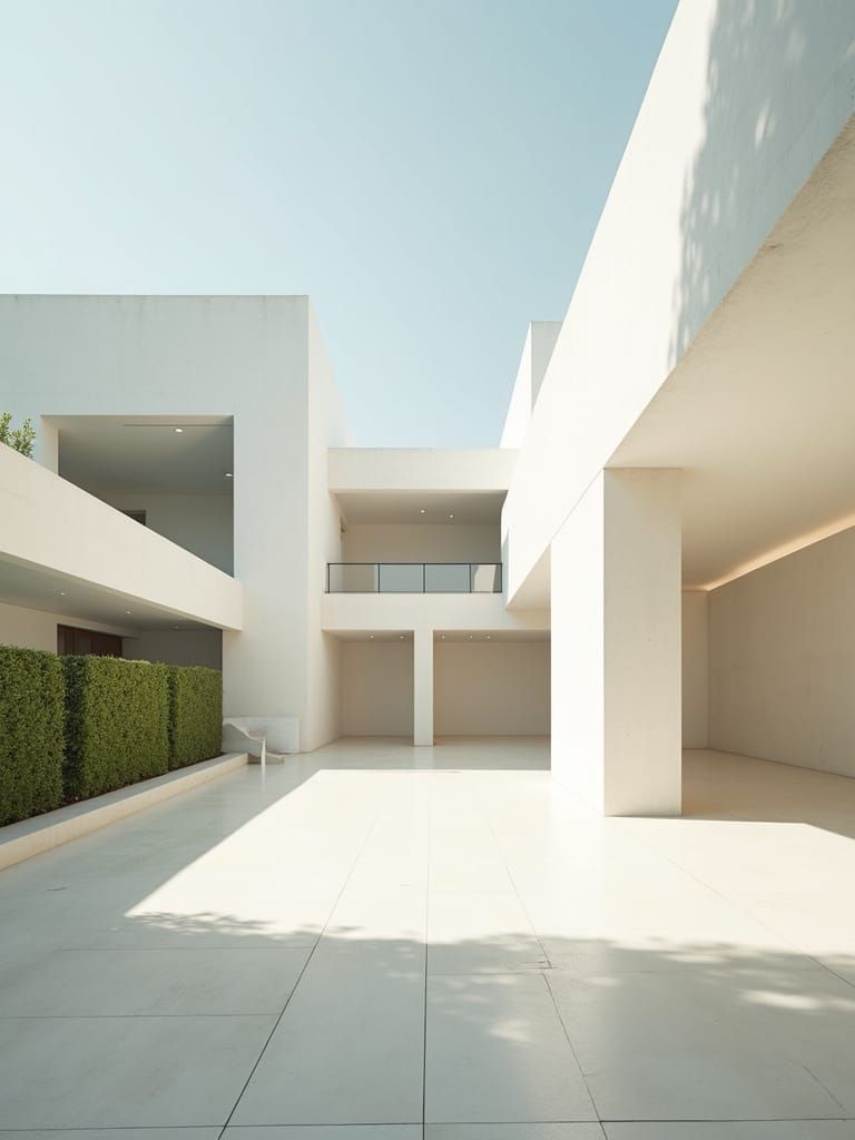 Sleek Modern Building in Neutral Tones