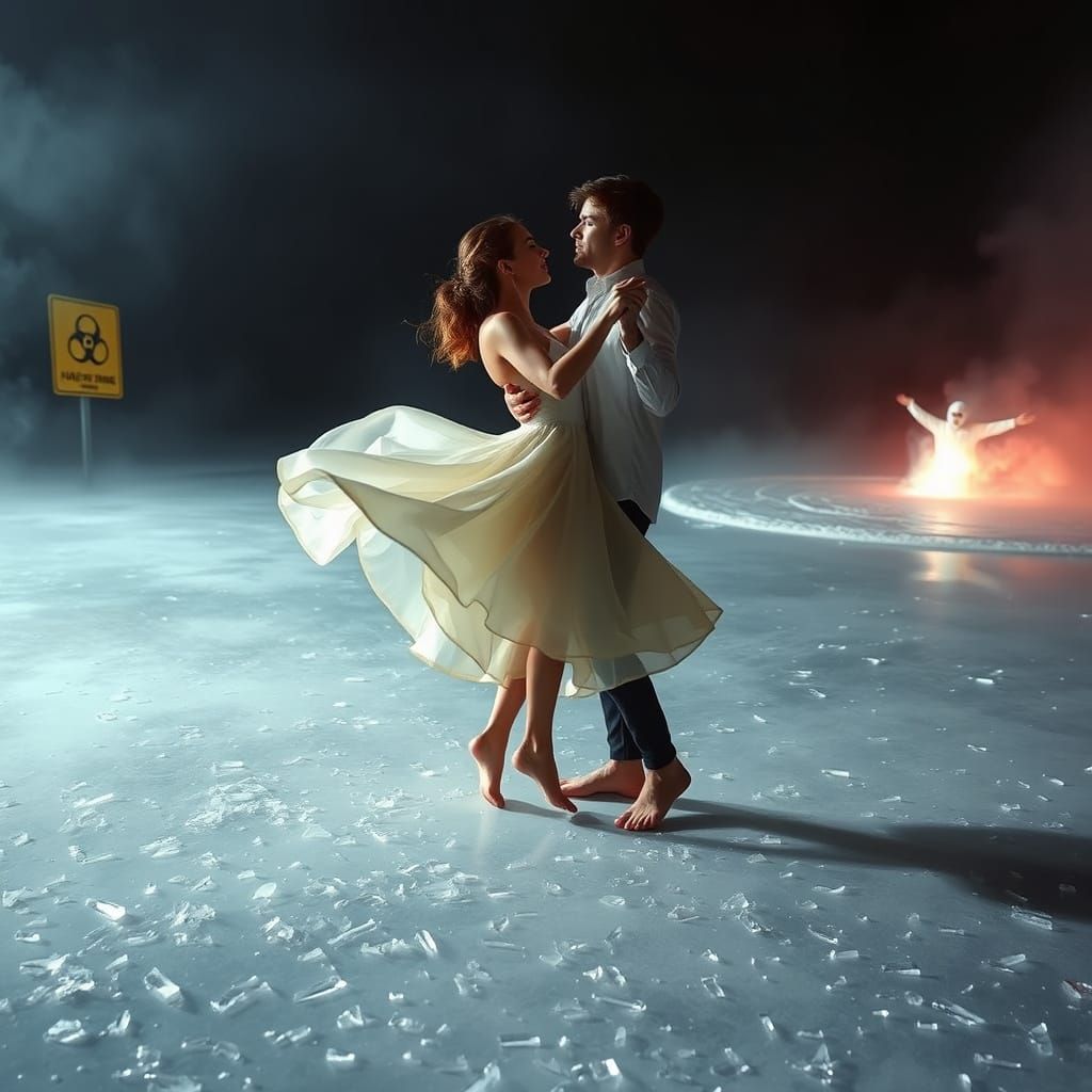 Daring Couple Defies Danger in a Haunting, Gothic Landscape