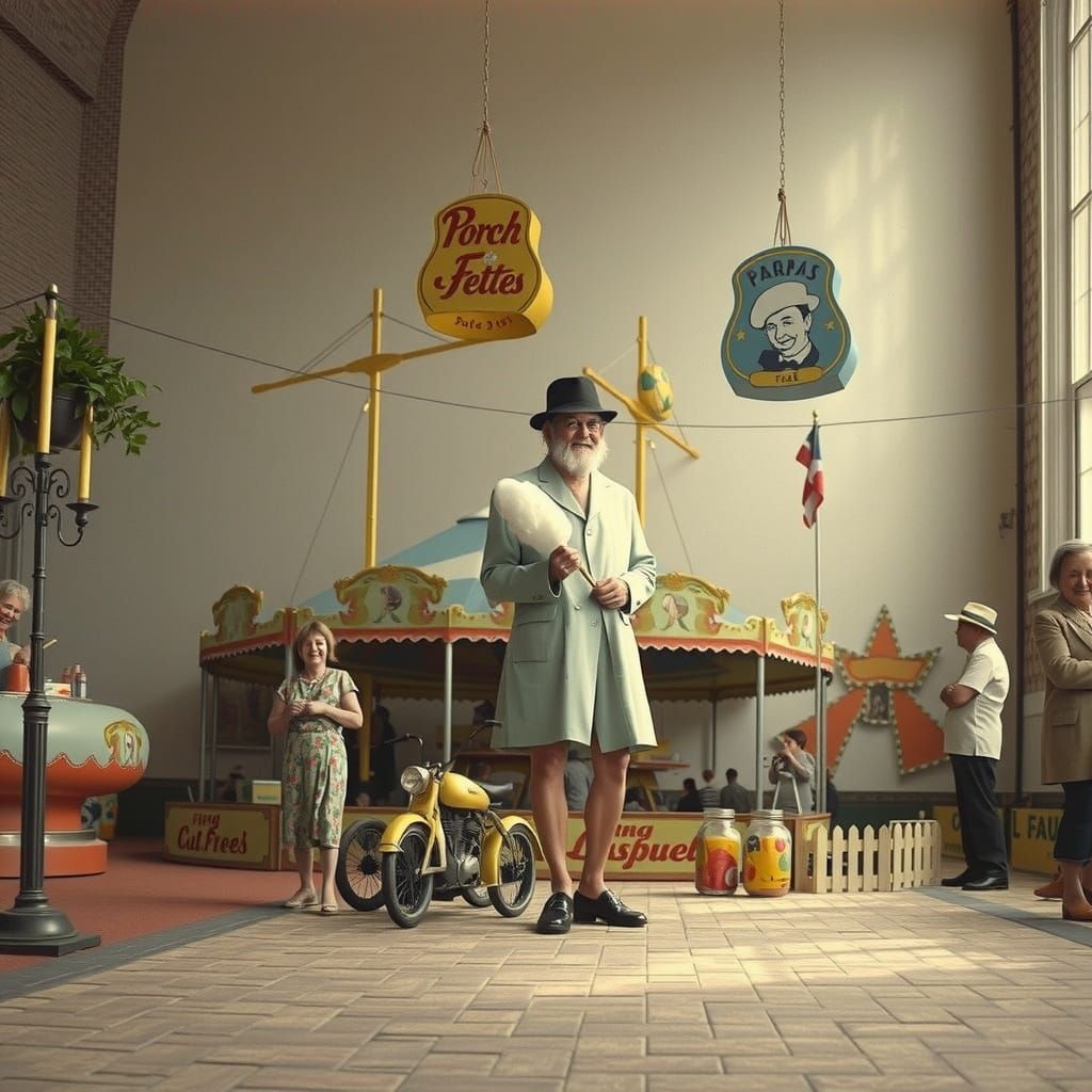 1930s Village Fete with Candy Floss and Toffee Apple