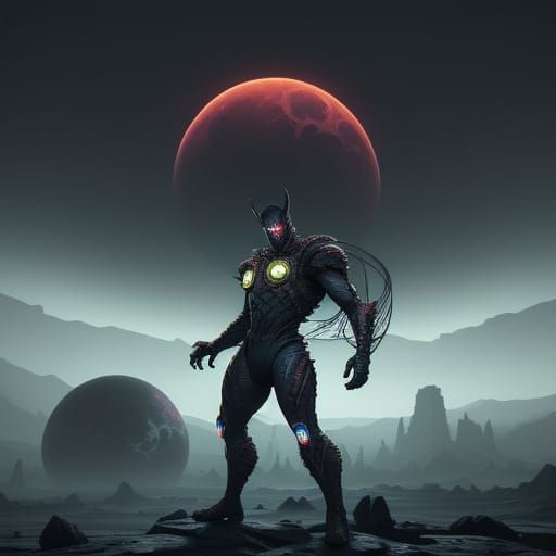 Lovecraftian Superhero Dominates Desolate Retrofuturistic La...