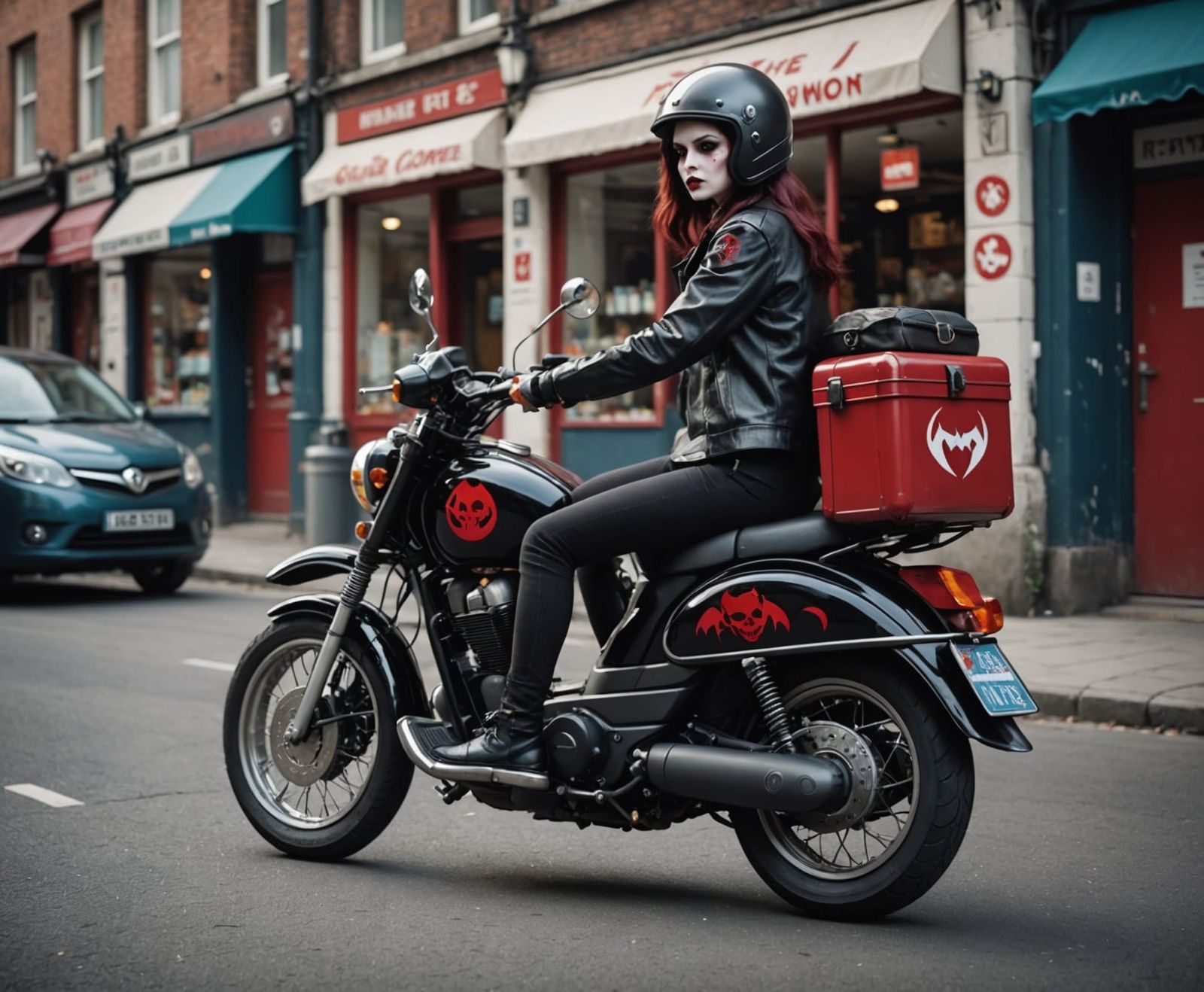 Mysterious Female Vampire Delivery Rider