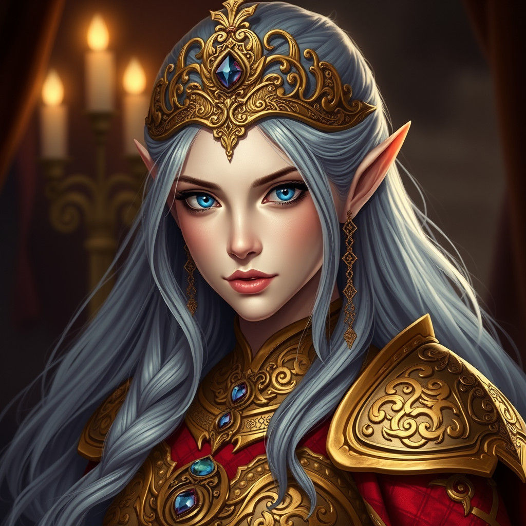Elven Warrior Princess Fantasy Portrait