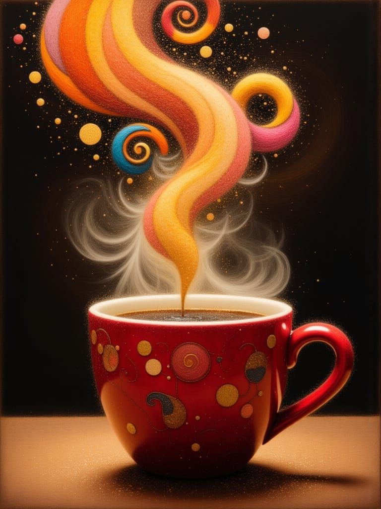 More coffee magic 🌈✨