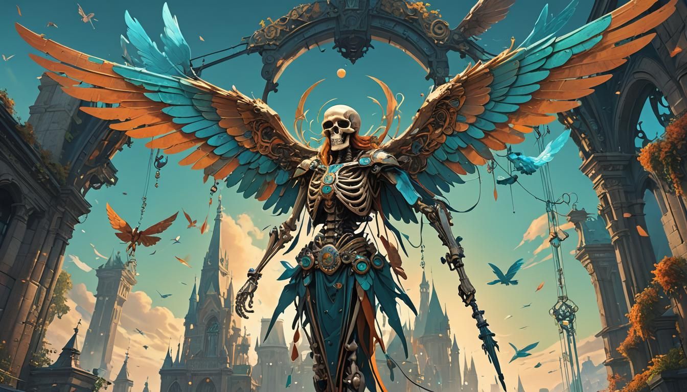 Winged Skeleton Key Concept Art