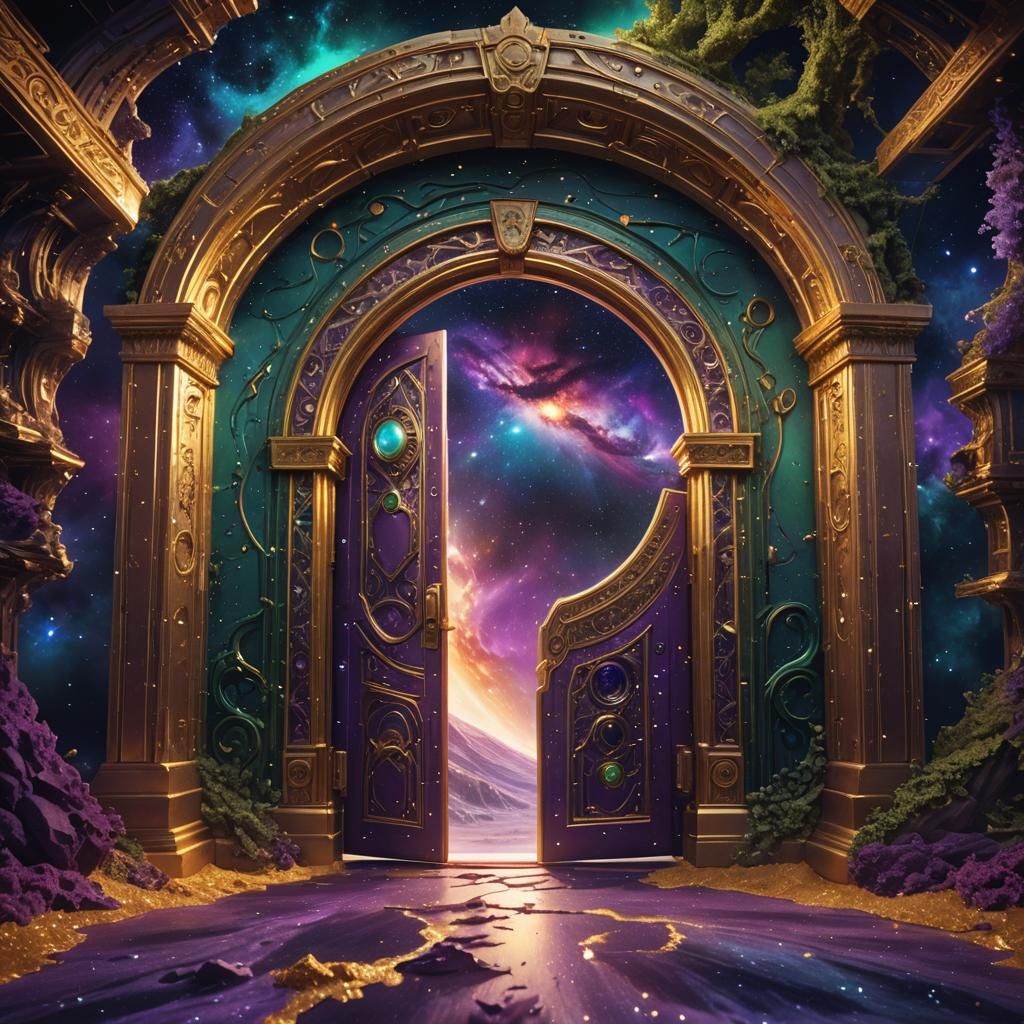 Cosmic Doorway Concept Art in Fantasy Style