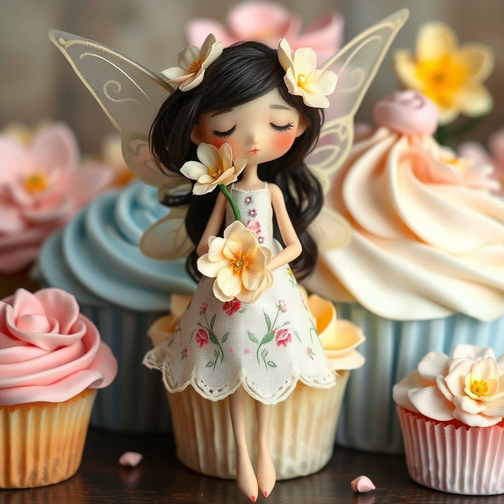 Whimsical Fairy in Floral Fantasy