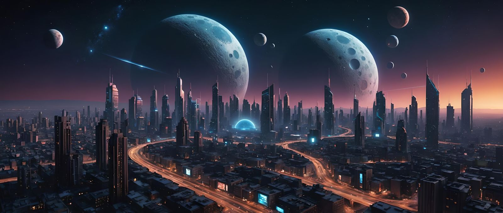 Nuevo Angeles Megacity,  Terraformed Venus,  Sol System, 312...