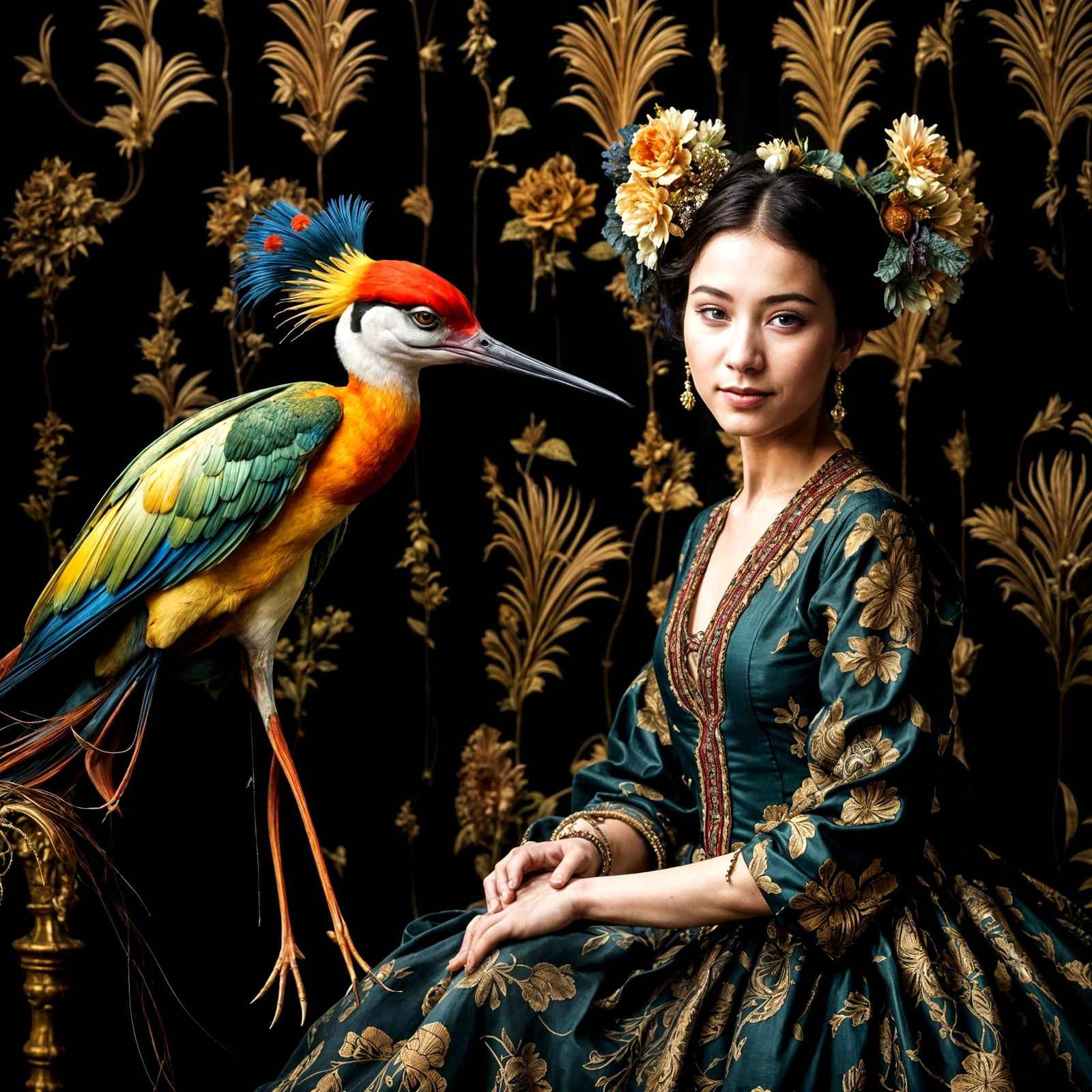 Surreal Restaurant Celebration with Exotic Aliens