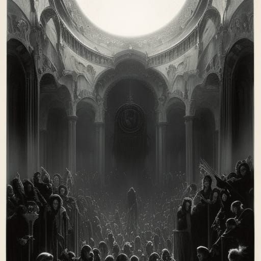 Sinister Horror: A Dark Fantasy Artwork