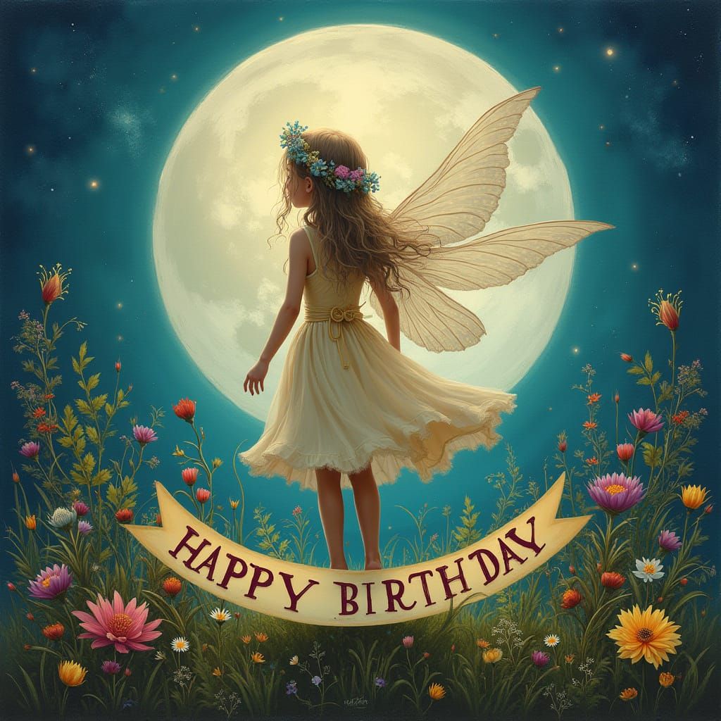 Whimsical Moon Fairy Birthday Celebration