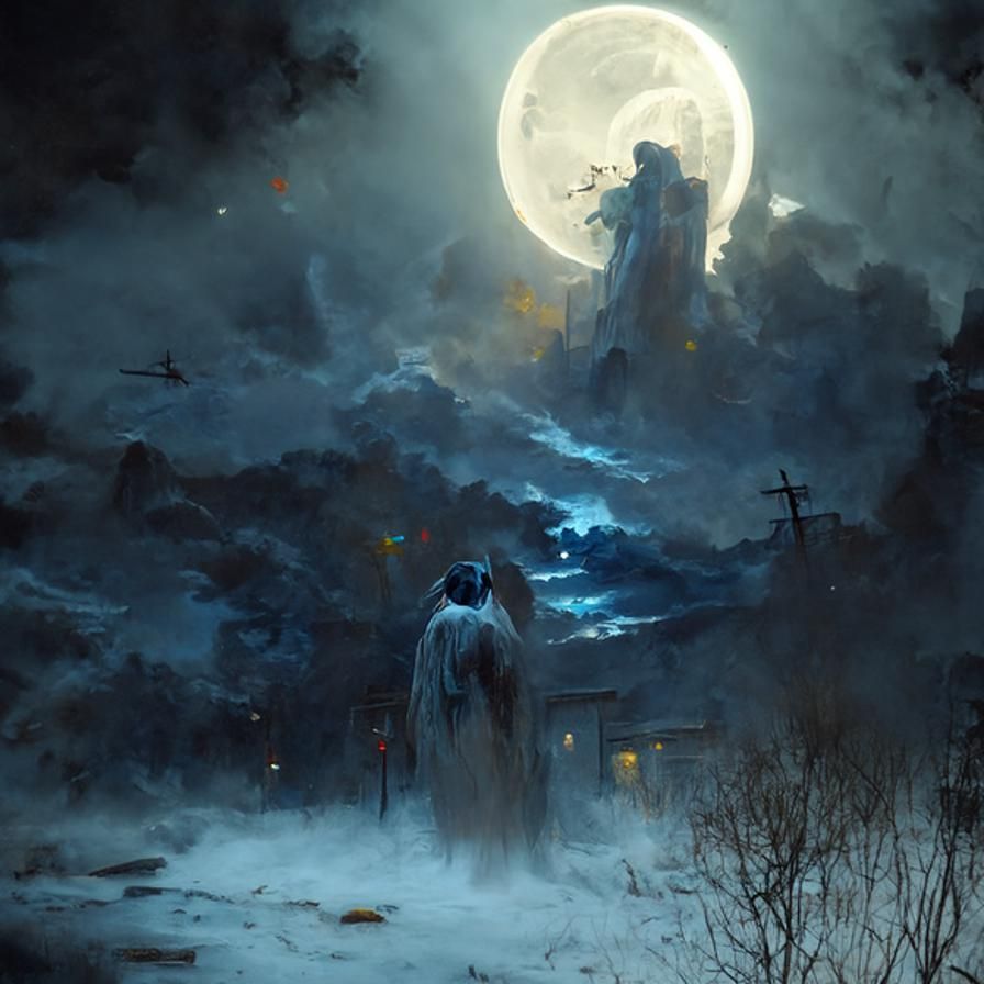 Ethereal Nightscape in Hyperrealistic Style