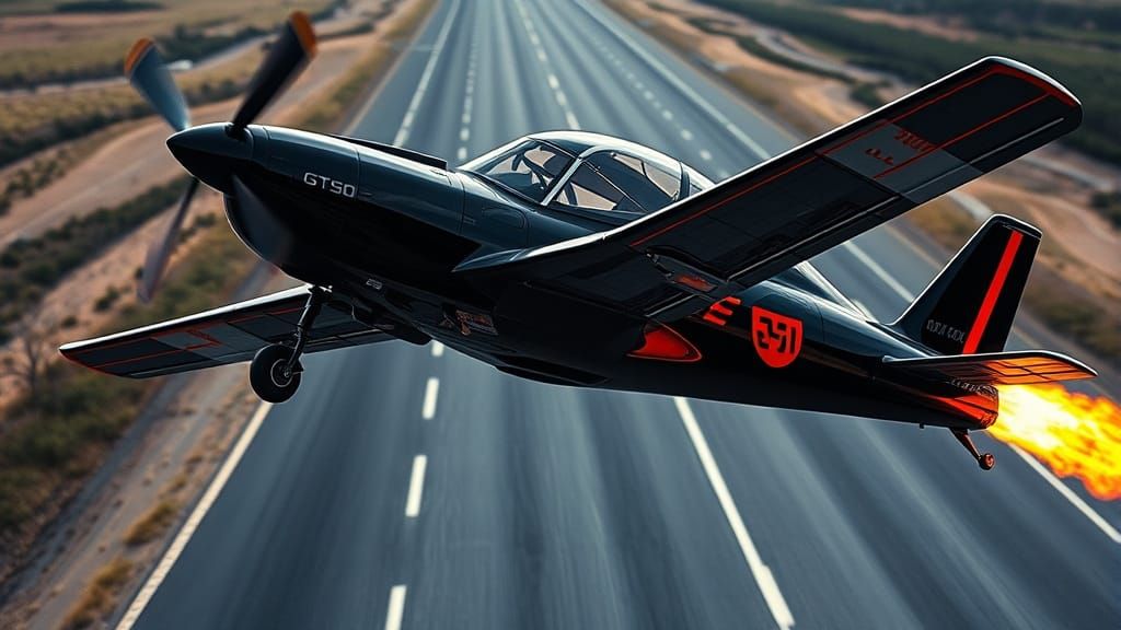 Shelby GT500 Hybrid Plane Car Takes Flight