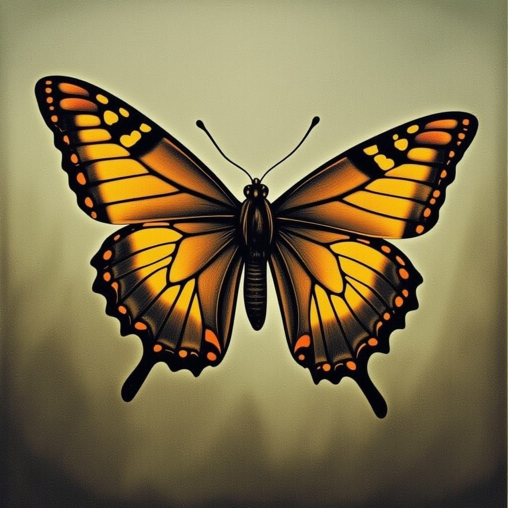 Nightmarish Butterfly with Intricate Details