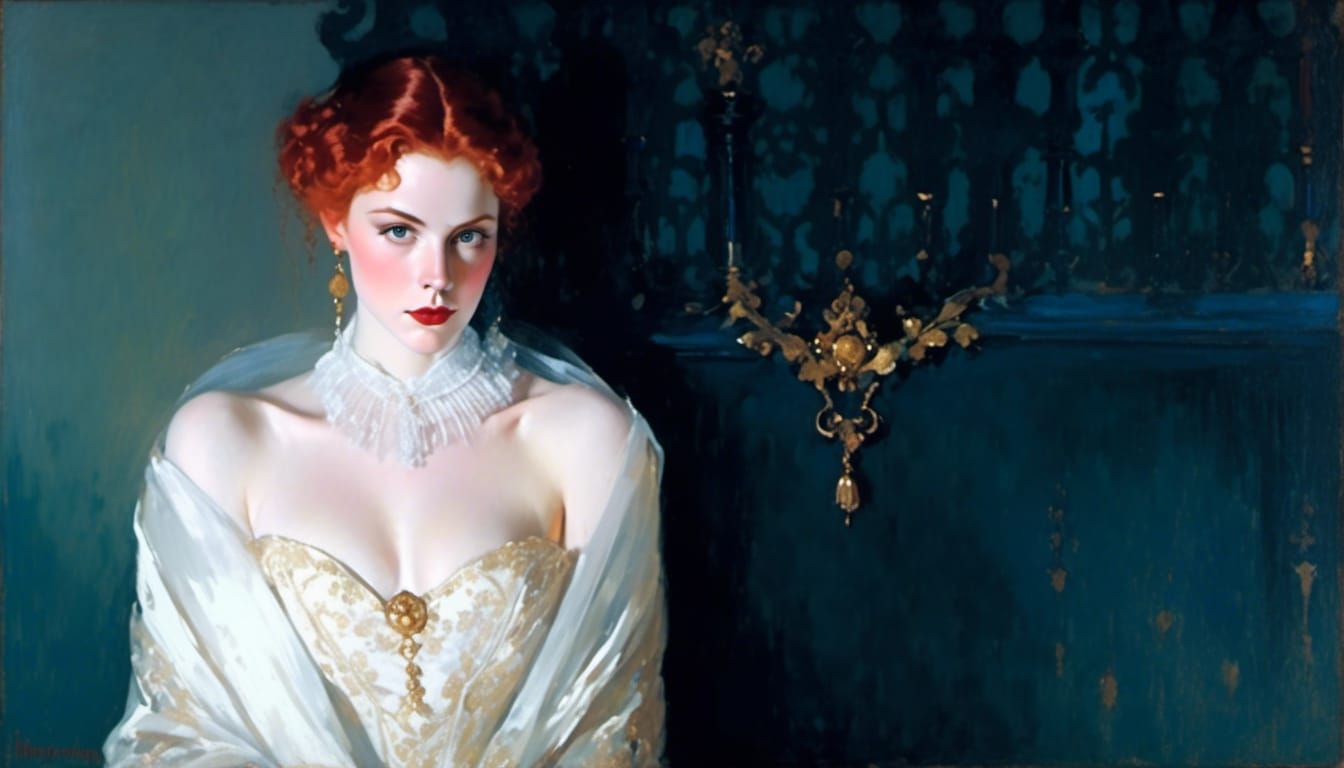 Bride of Dracula in Victorian Style