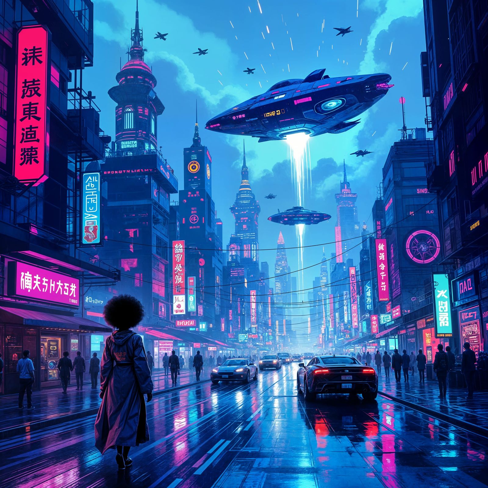 Eye-Catching Afrofuturism Airbrush Art