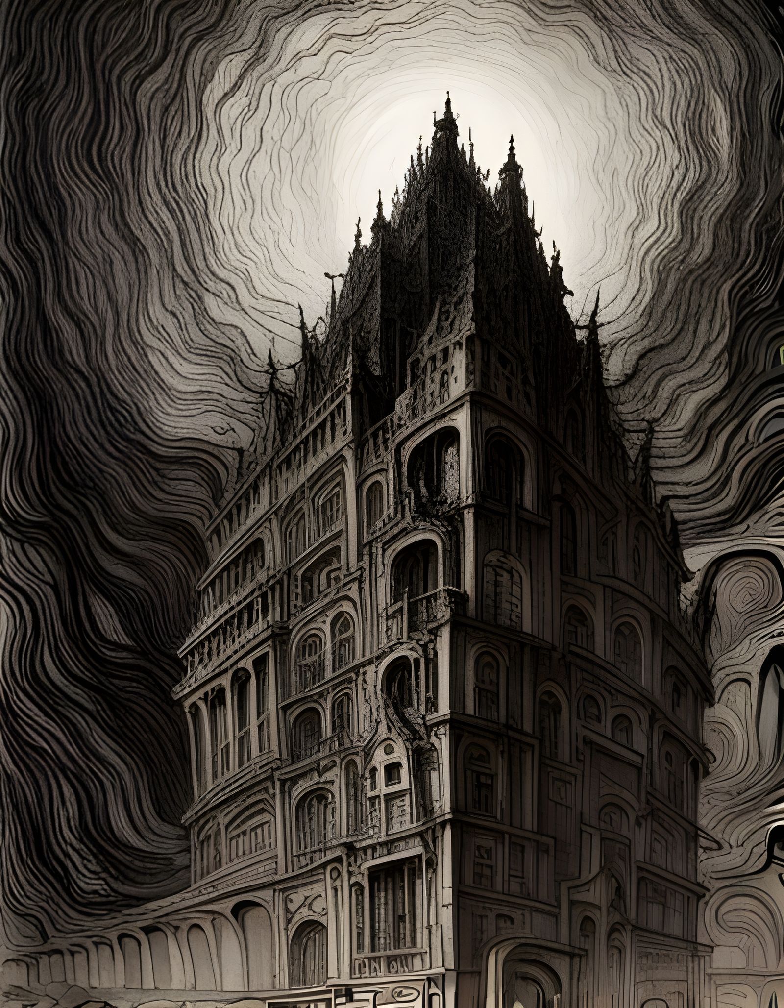 Dans la rue d'Auseil, Zann tentait de faire fuir les ténèbres...