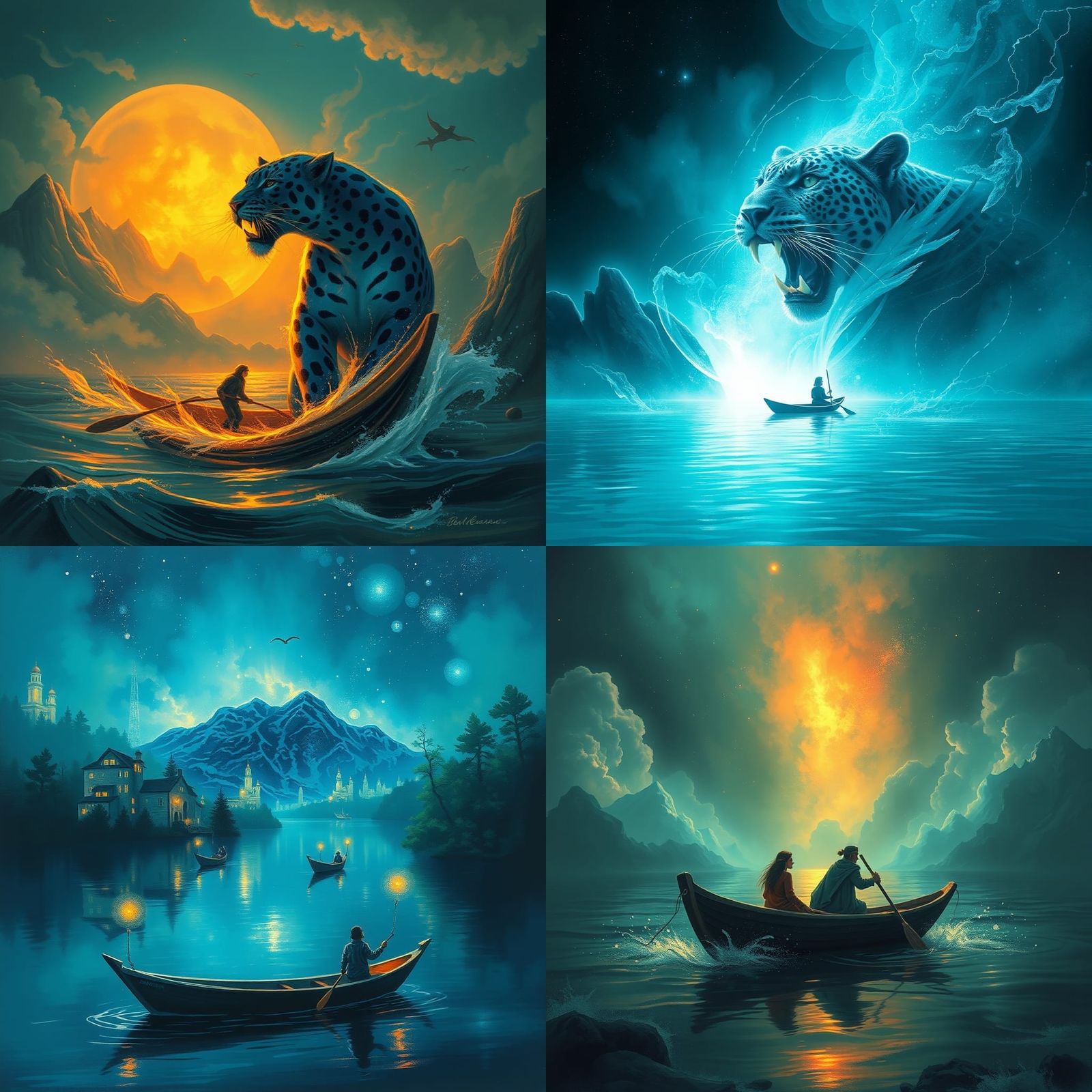 Mystical Sky Panther: A Vision of Time and Destiny