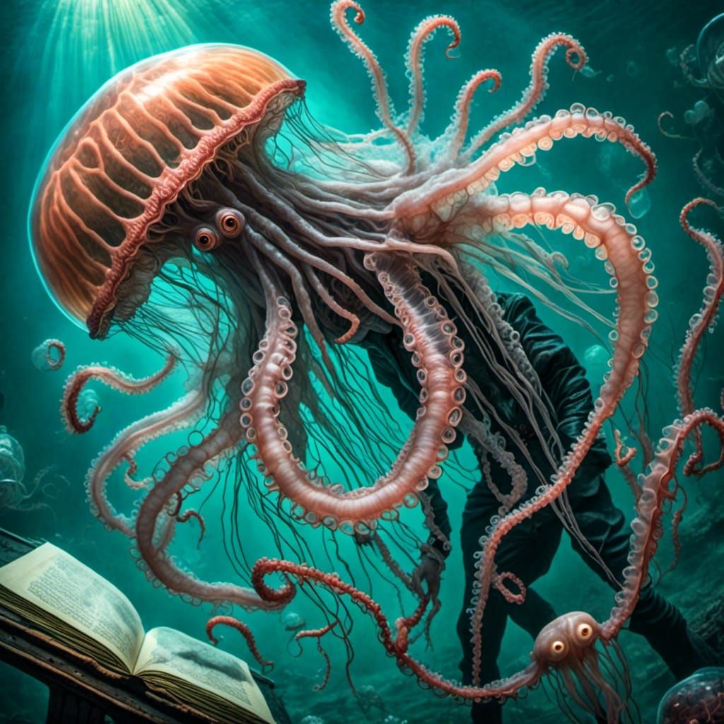 Jellyfish Alien Octopus Multitasking