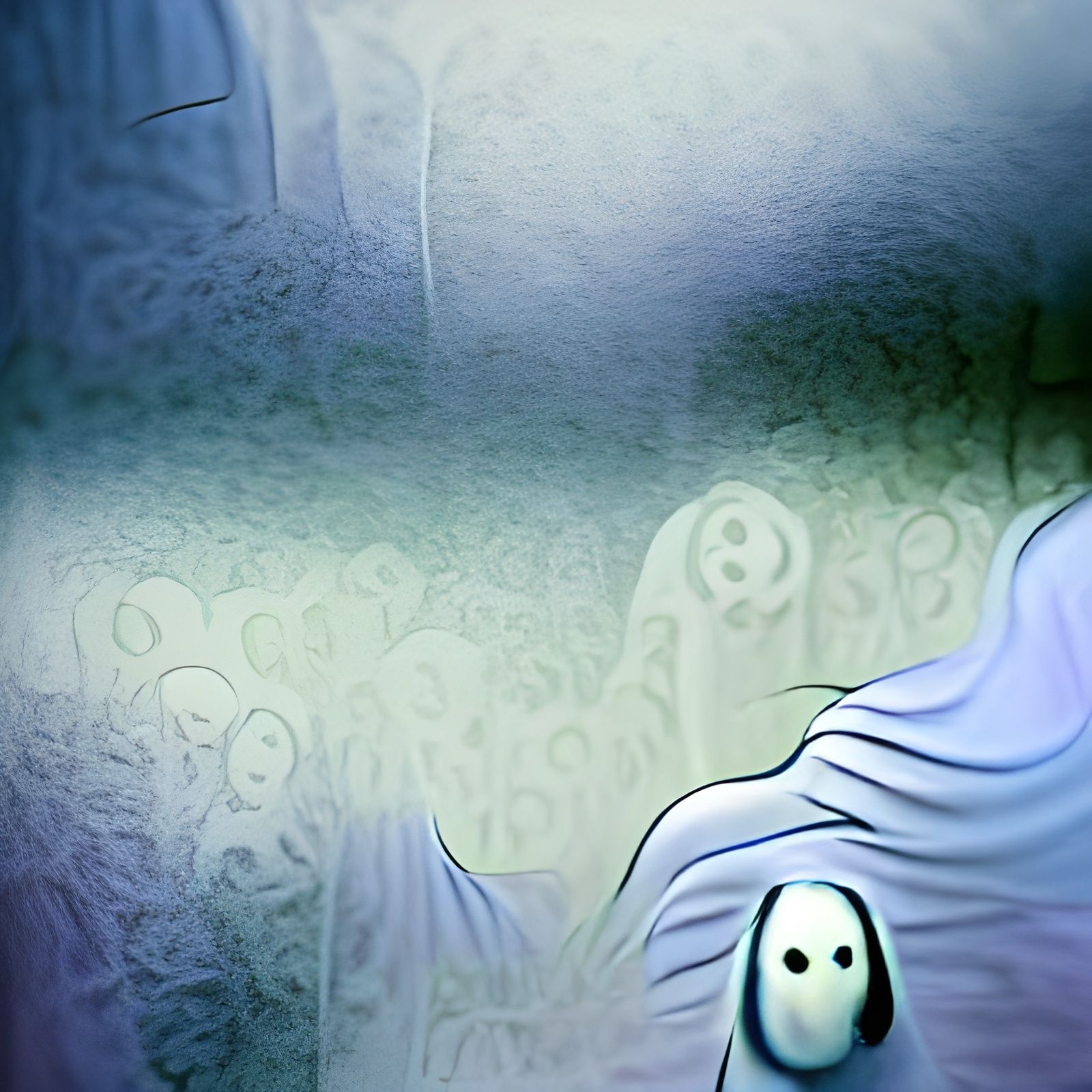 Nightmarish Casper in Tim Burton Style