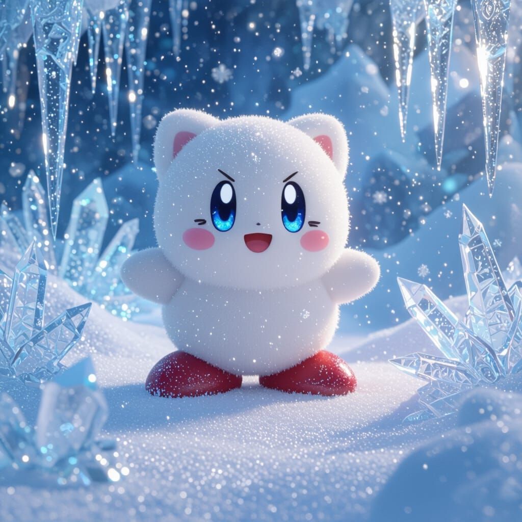 Kirby's Whimsical Winter Wonderland Adventure