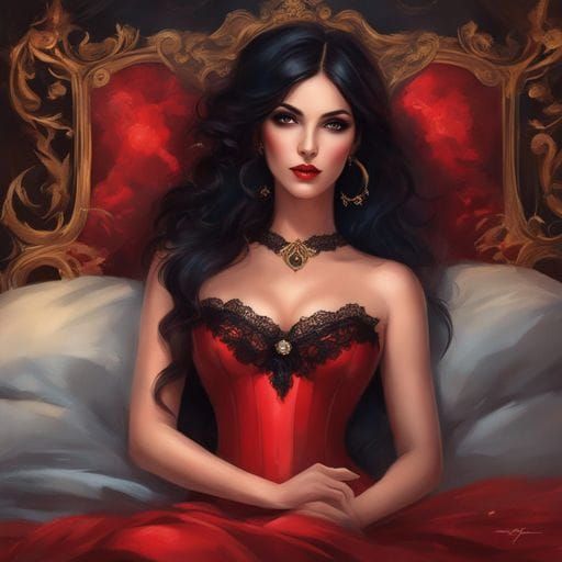 Intimate Portrait: Alluring Women in Black Lingerie