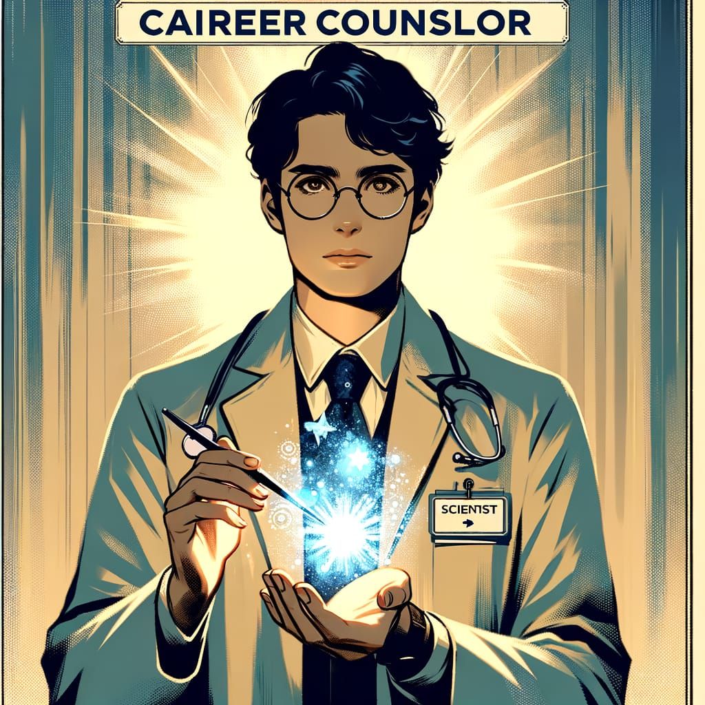 Career Counselor as Scientist Holding Magic