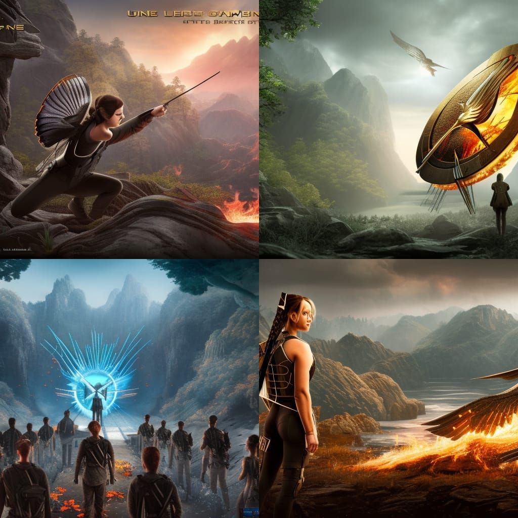 Detailed Hunger Games Matte Painting in 8k