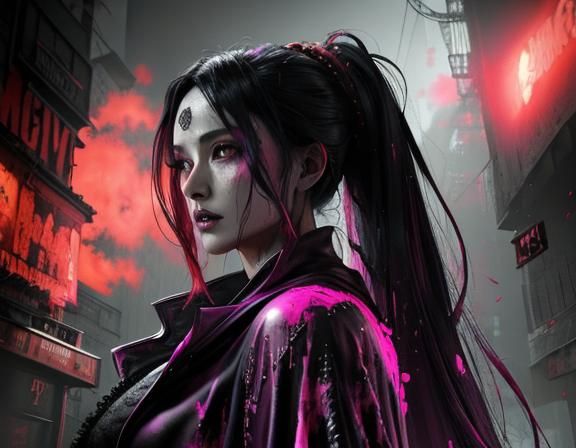 Eerie Dystopian Surrealism with Zombie and Women