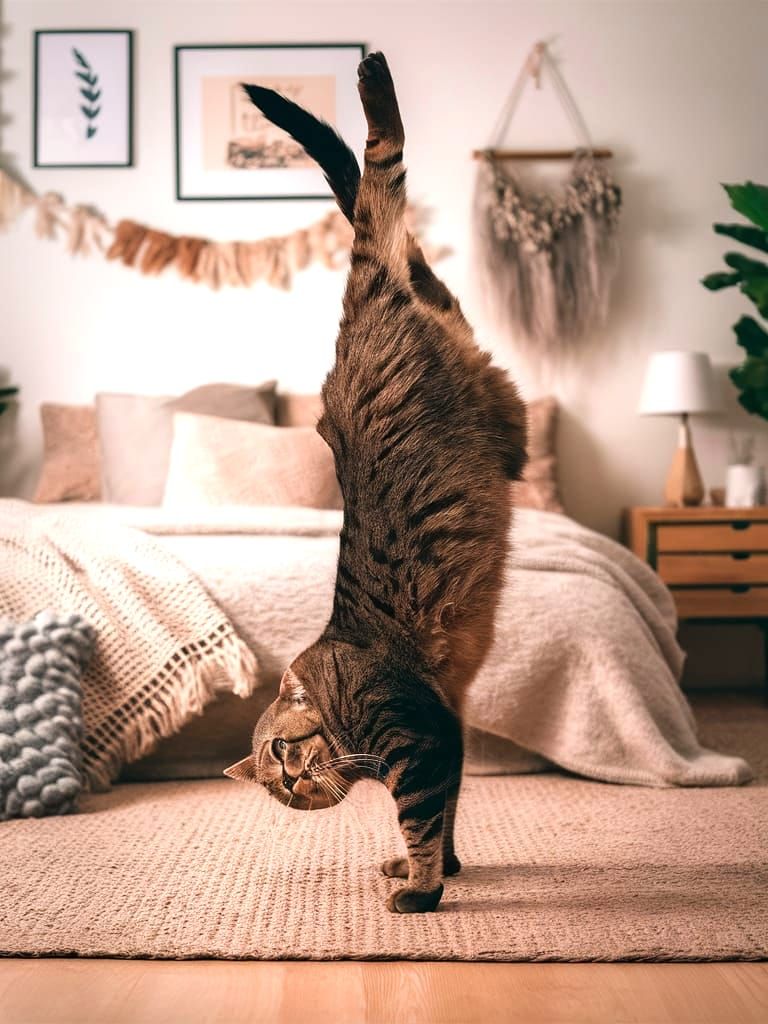 Cat is doing gymnastics  2.