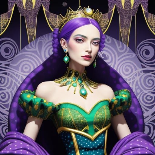 A surreal fantasy queen named Dotarella Supreme