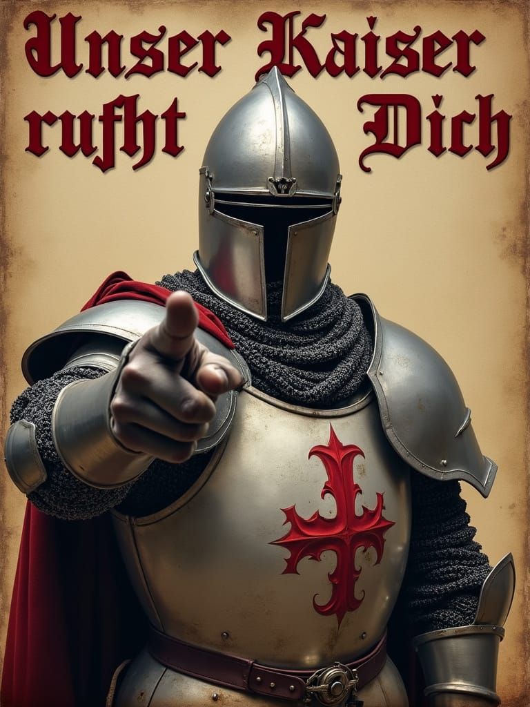 Medieval Knight Recruitment Poster