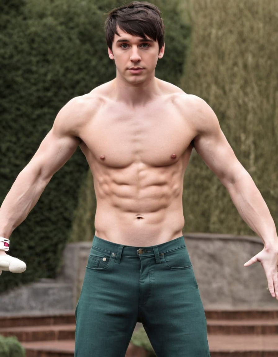 Straight Alpha Bro in Full Body Muscular Form