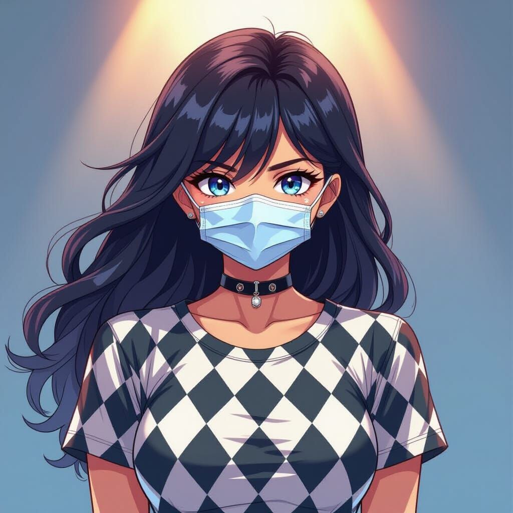 Anime Girl in Steel Mask: Studio Trigger Style