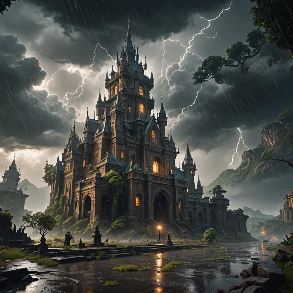 Fantastical Rain and Storm in Deep Color