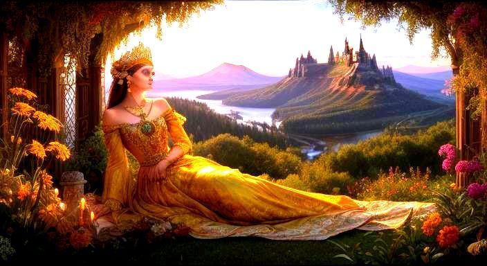 ""very beautiful russian girl wearing a sarafan" and with a kokoshnik on her head"
 masterpiece extremely beautifully de...