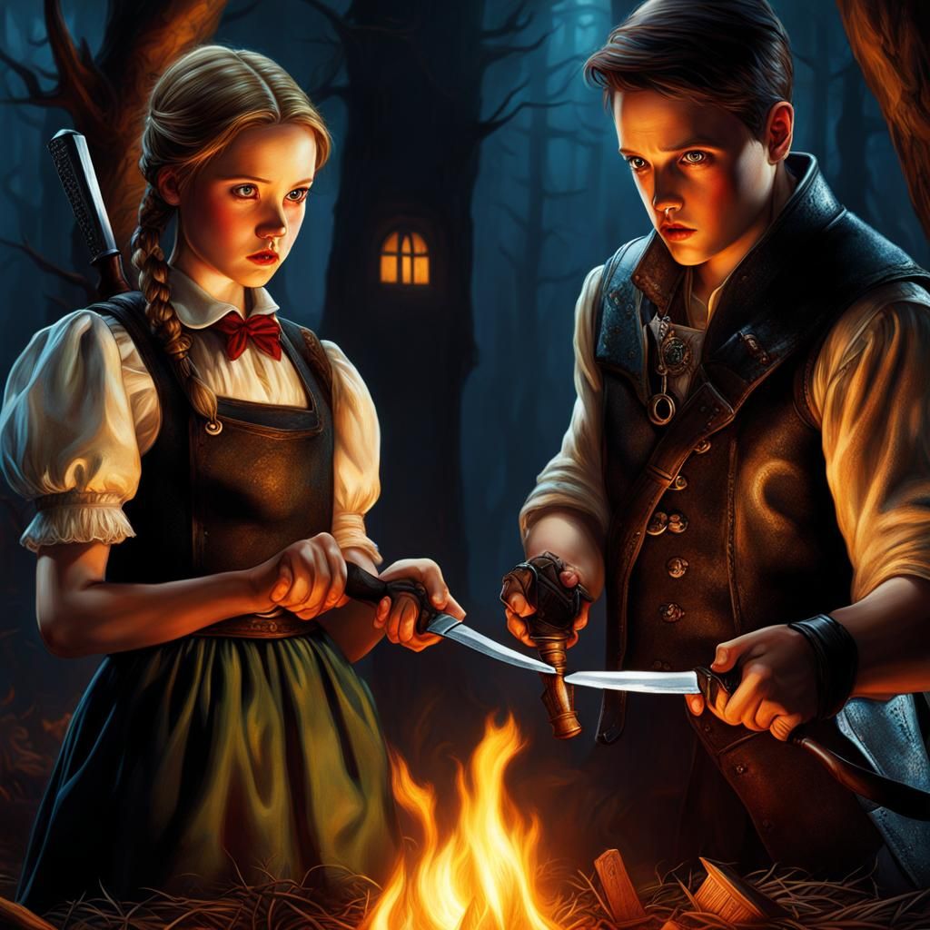 Hyperrealistic Hansel and Gretel: Witch Hunters