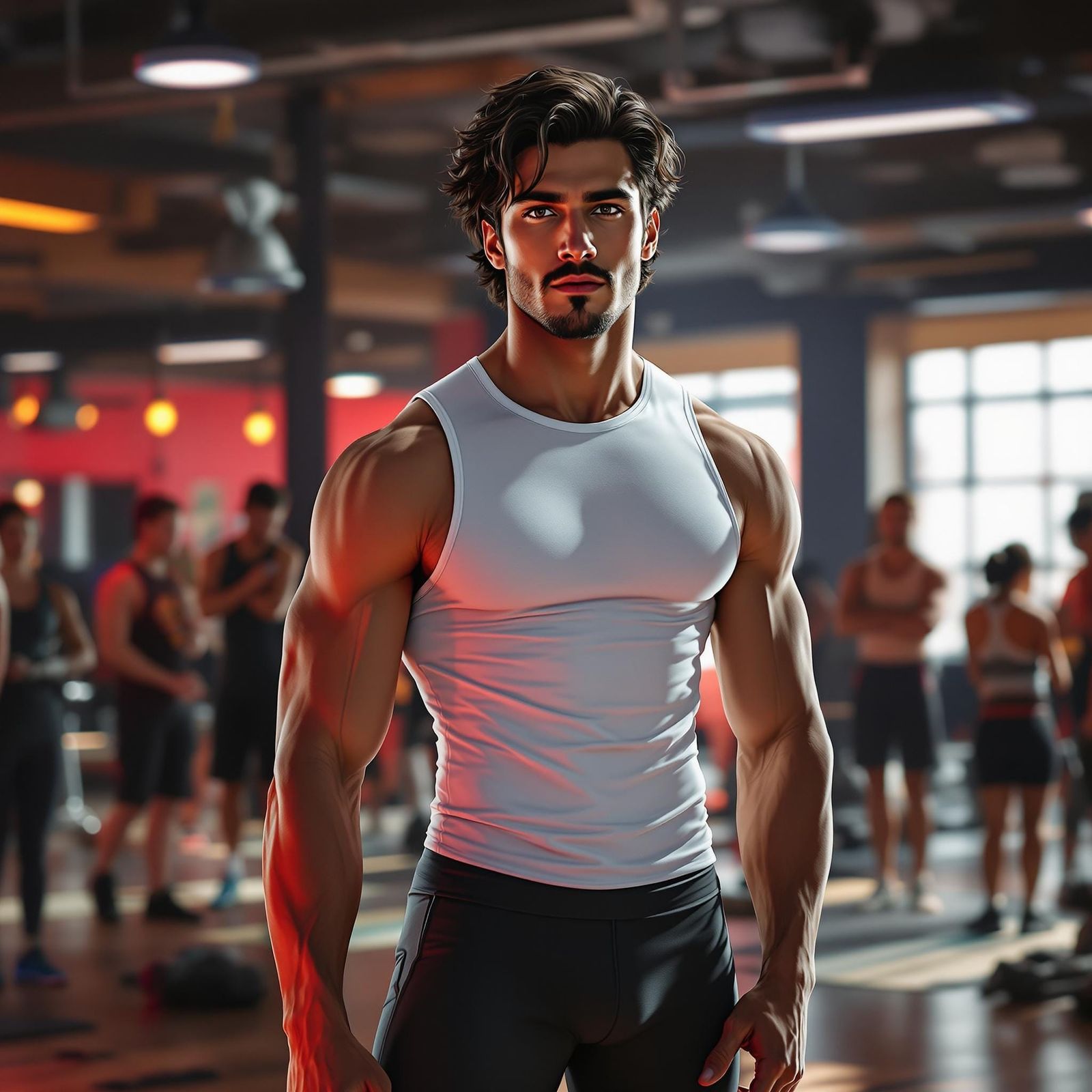 Italian Athlete Teaches Fitness Class in Vibrant Matte Paint...