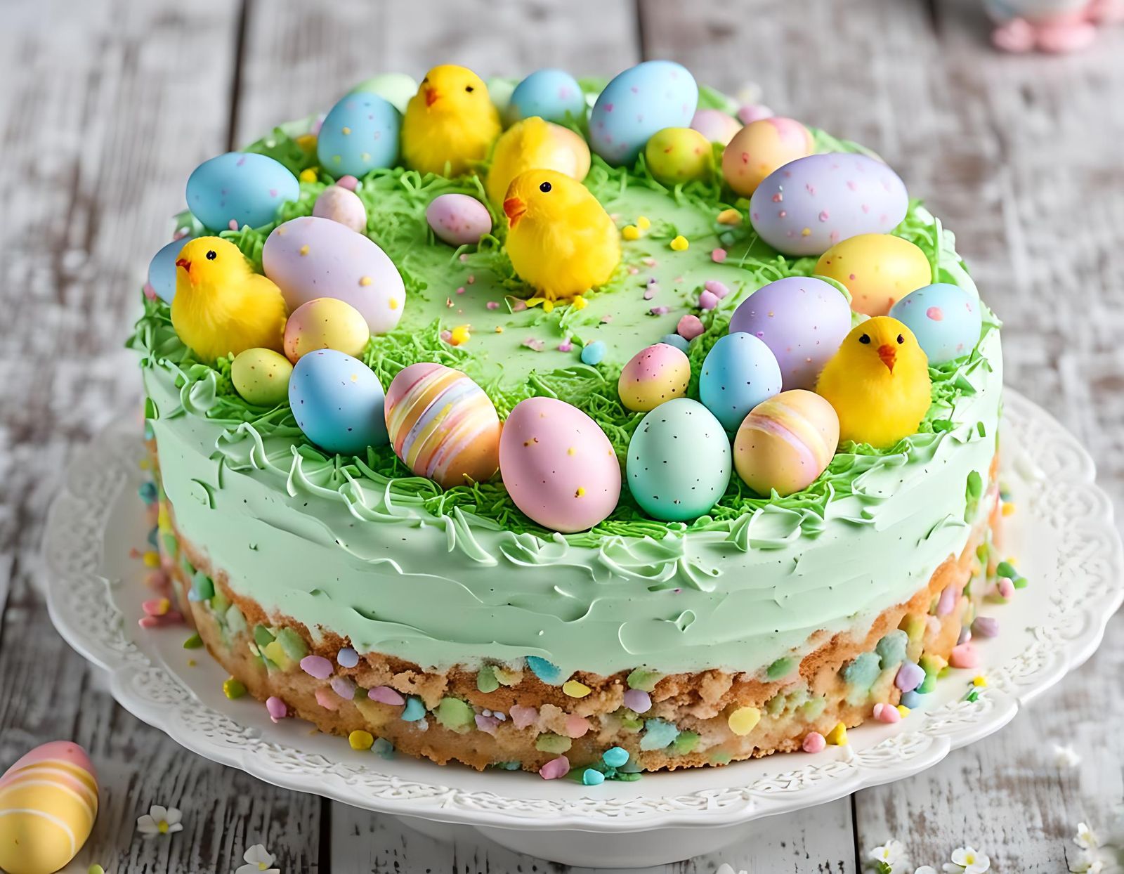 Happy Easter Dream Cake AI Creation