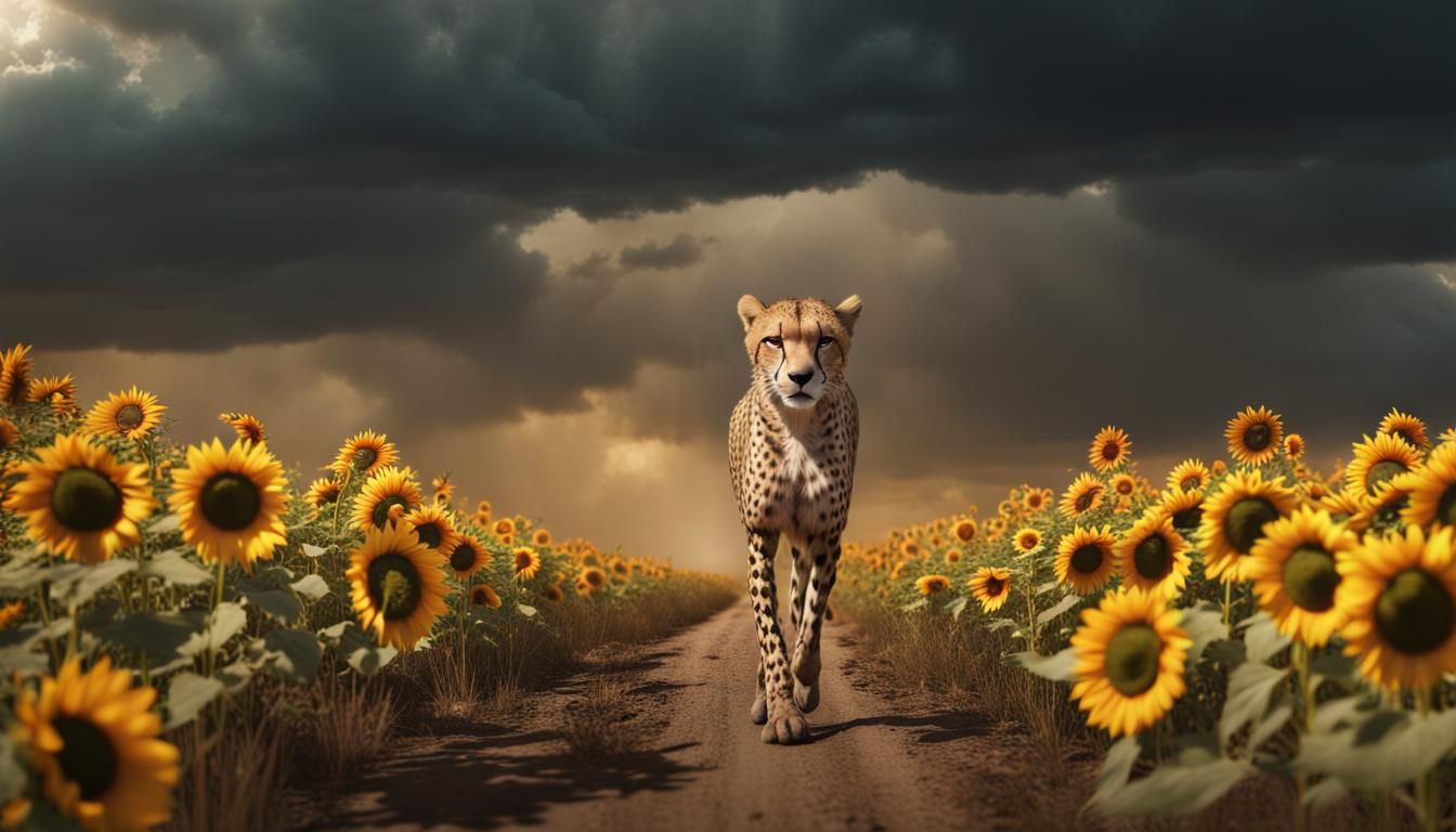 Sunflower cheetah