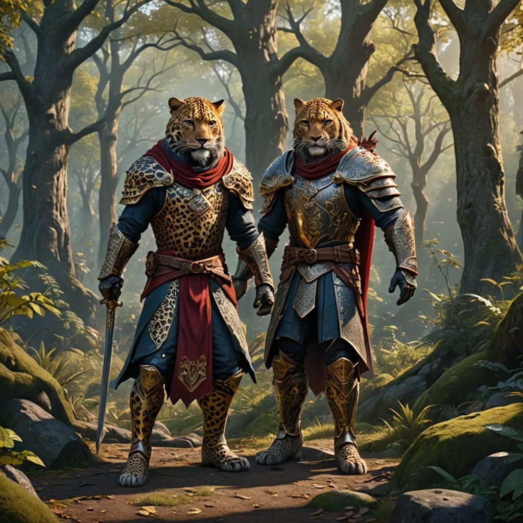 Leopard King Game Hero in Fairytale Forest