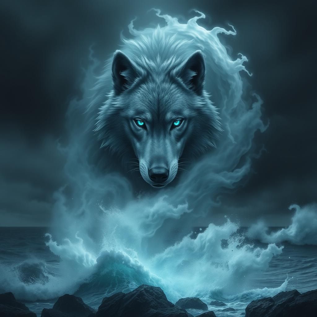 Misty wolf
