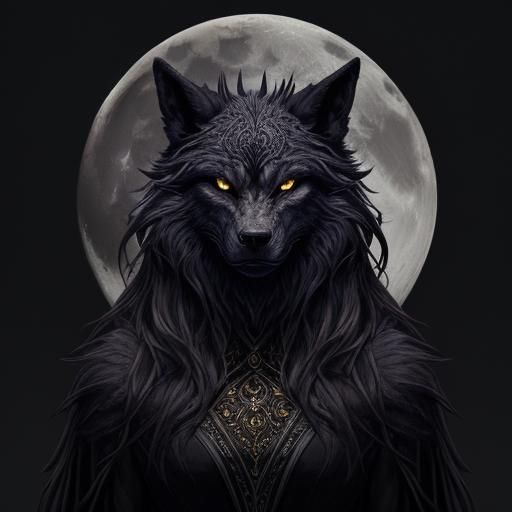full-bodied Moonlit Werewolf inspired by an aesthetic that b...
