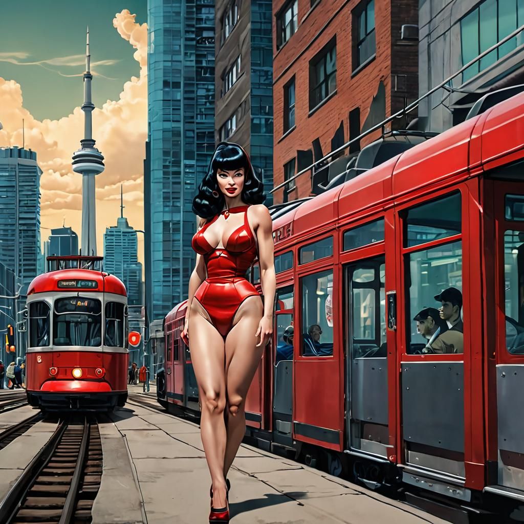 Bettie Page in Toronto: Manga Scan Anime Art