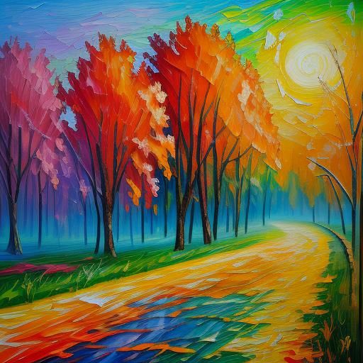 Expressive Oil Painting in Neo-Impressionism Style