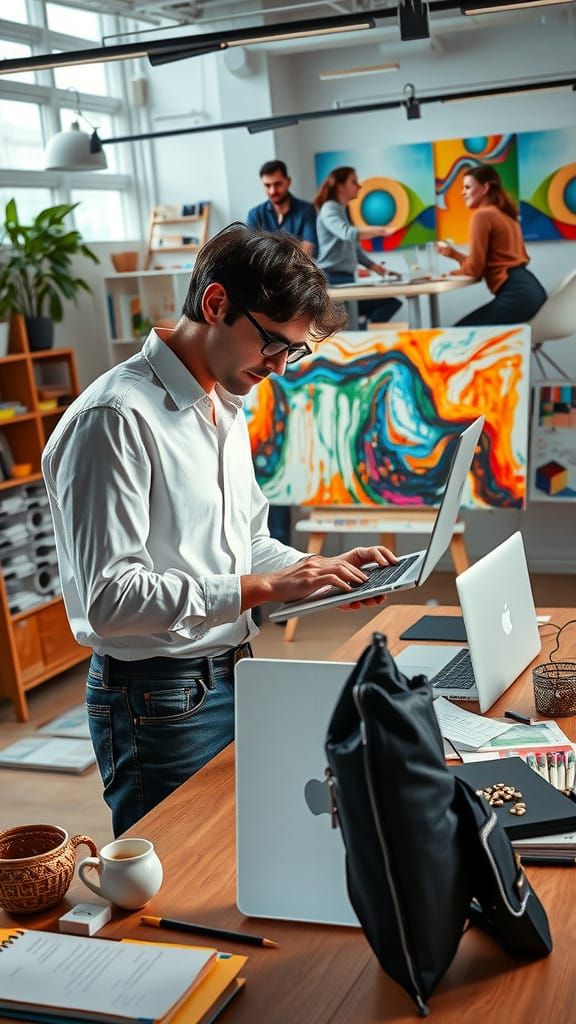 Highly Realistic Portraits of People Working in Diverse Envi...