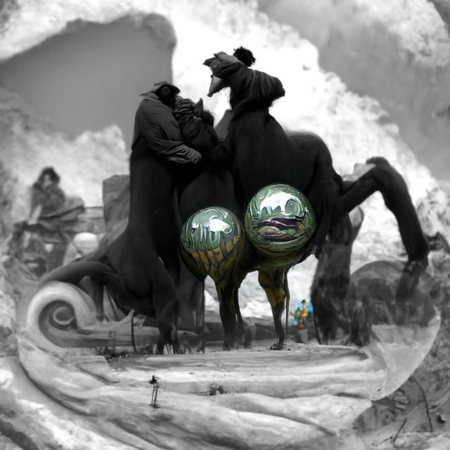 Surreal Double Rodeo: Art Nouveau and Geometric Styles