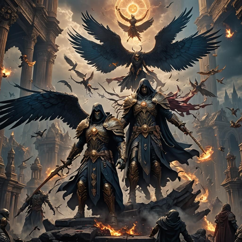 Death Angel Azrael Ascending Souls to Heaven